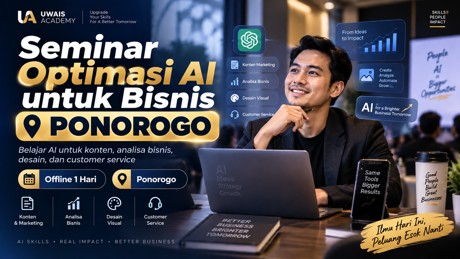 Seminar Optimasi AI Untuk Bisnis Ponorogo